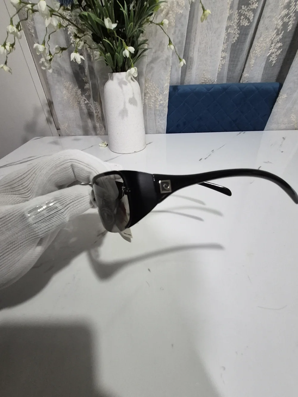Pierre Cardin Men’s Black Frame Sunglasses with Dark Lenses 🔥Y2K🔥